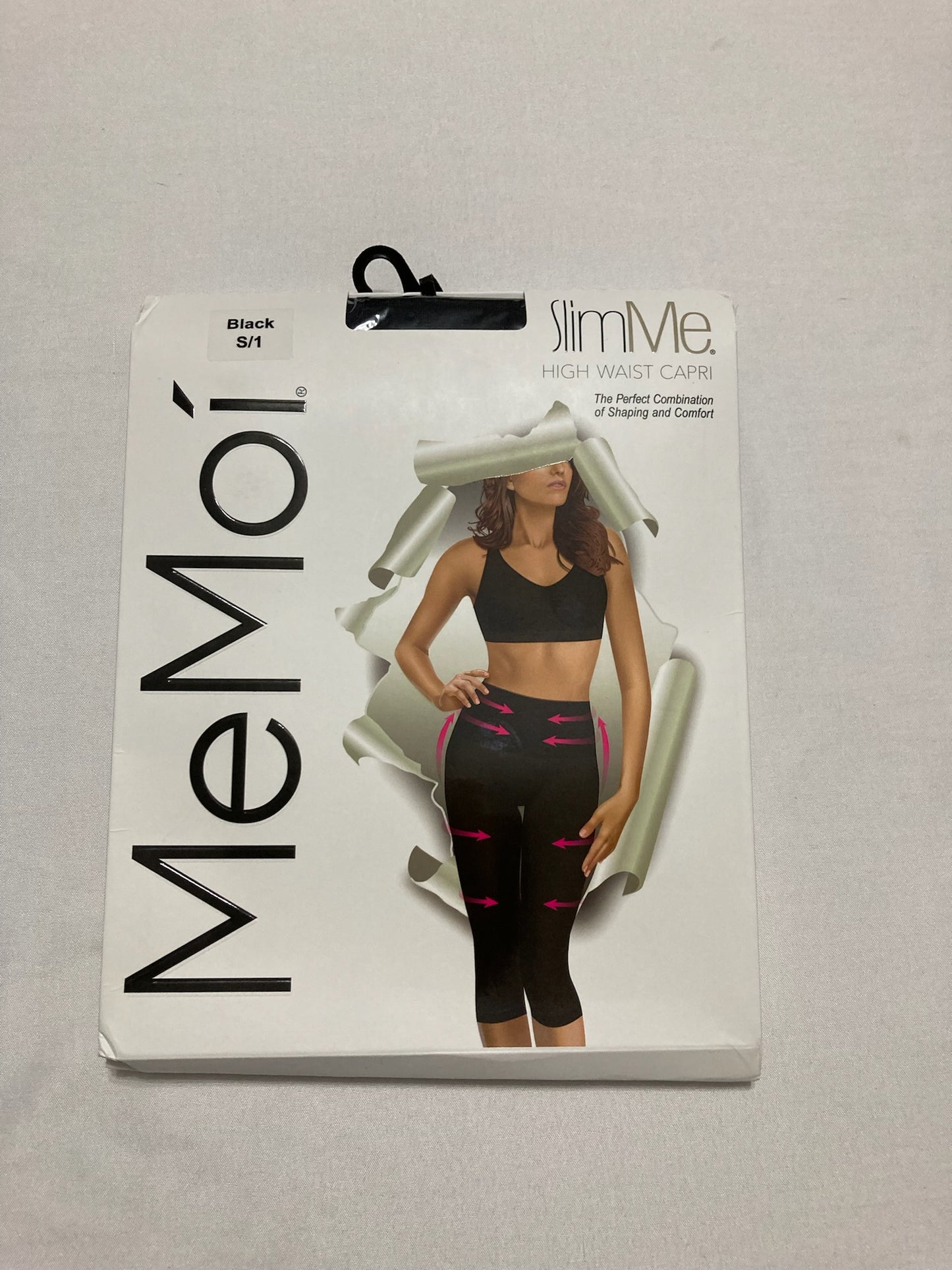 SlimMe by MeMoi Double Agent High Waist Shaping Capris Black S