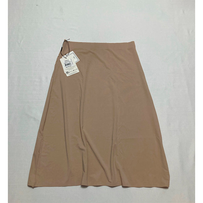 MeMoi Collection High-Waisted Bonded Half Slip Skirt Nude XS
