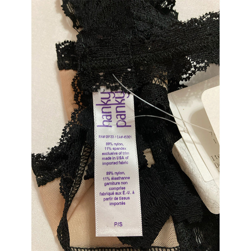 hanky panky After Midnight Open Thong Mocha/Black S