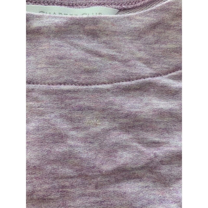 AS-IS Charter Club Women's Floral Embroidered Pajama Set, Lilac, M