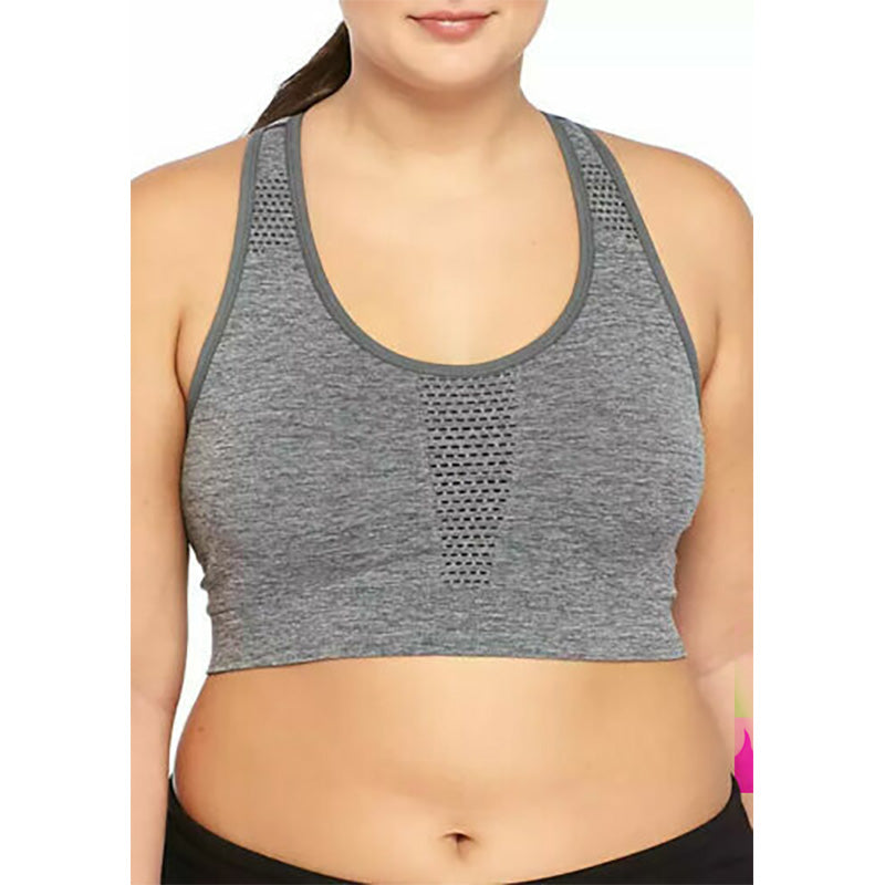 NWOT Zelos Seamless Basic Sports Bra Gray M