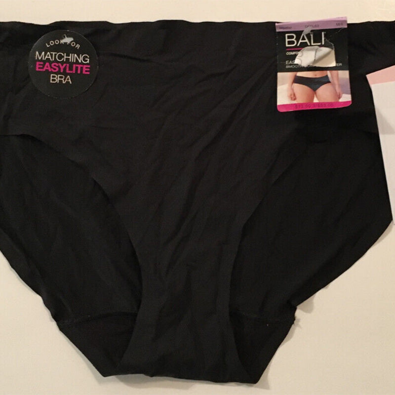 Bali Women's Comfort Revolution Easylite Hi-Cut Panty Variety Black M