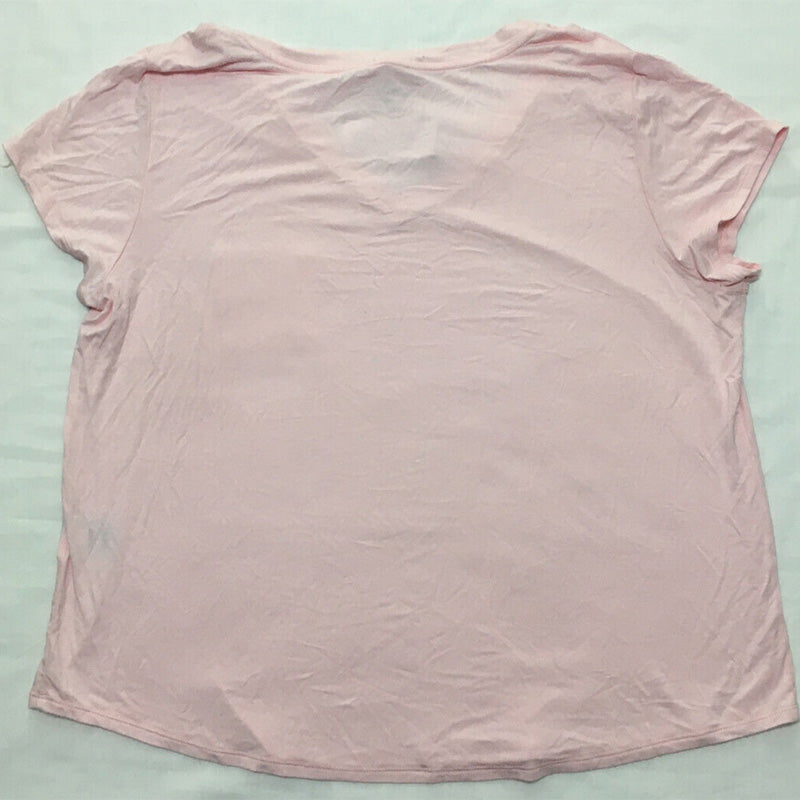 Alfani Super Soft Scoop-Neck Only Pajama Top Pink 2XL