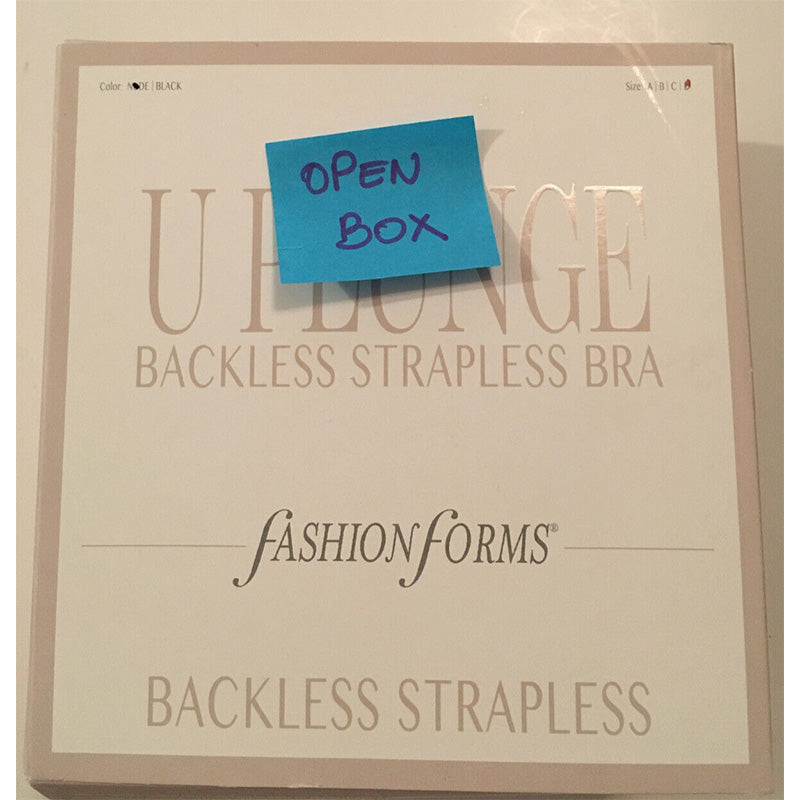 Fashion Forms Plunge Backless Strapless Bra Beige D