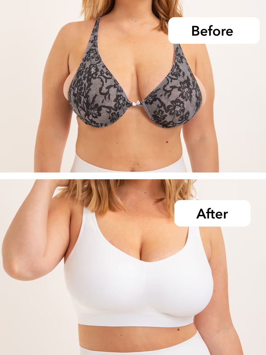 Shapermint Daily Comfort Wireless Shaper Bra WHITE 3XL