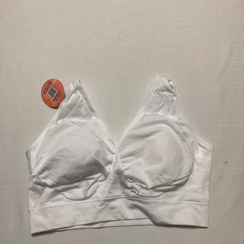 Shapermint Everyday Throw-on Wire Free Bralette White L