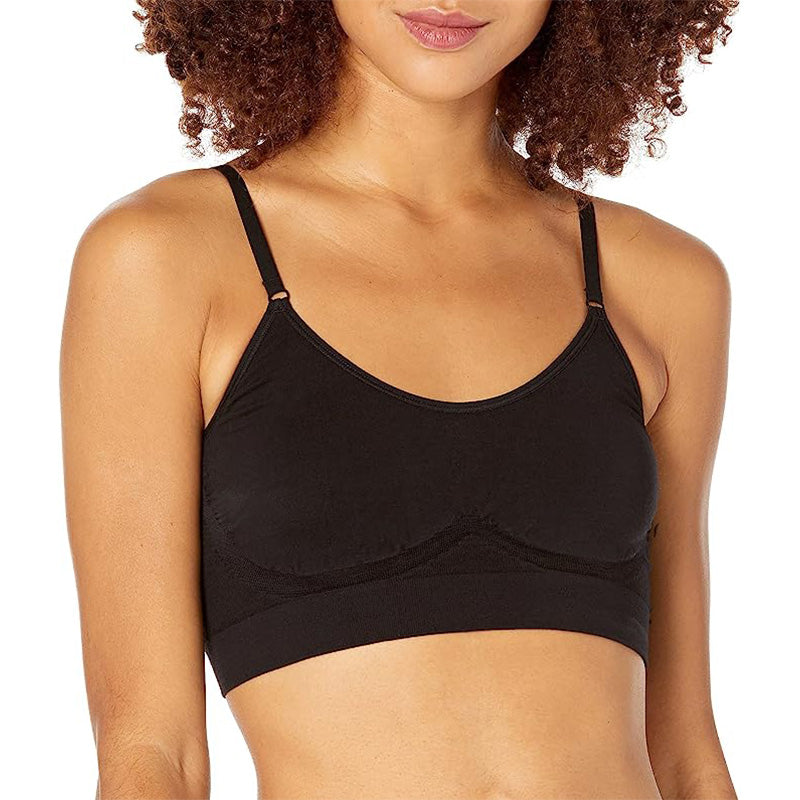 Yummie Women's Convertible Scoop Neck Bralette Black M/L