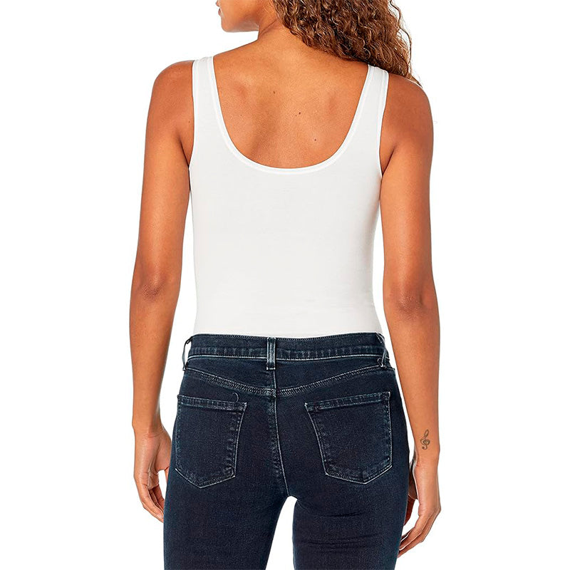 Yummie Ruby Cotton Seamless Shaping Full Back Bodysuit White ML
