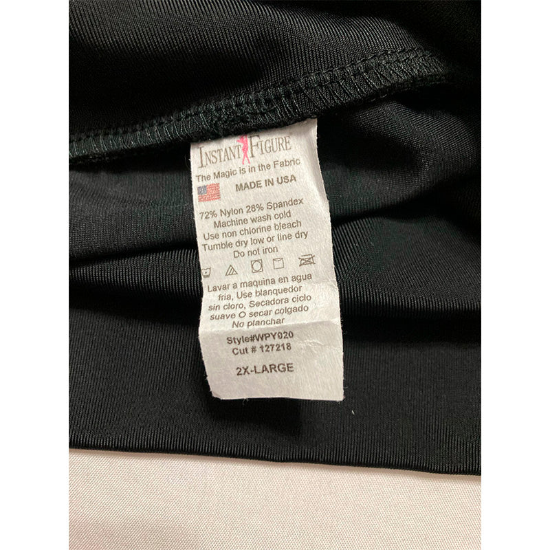 InstantFigure Firm Double Control Waist Full Coverage Black 2XL