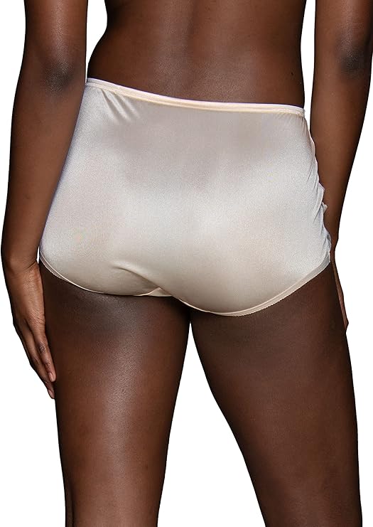 VANITY FAIR High Waisted Underwear Full Coverage Ladies Panties NUDE 8/XL