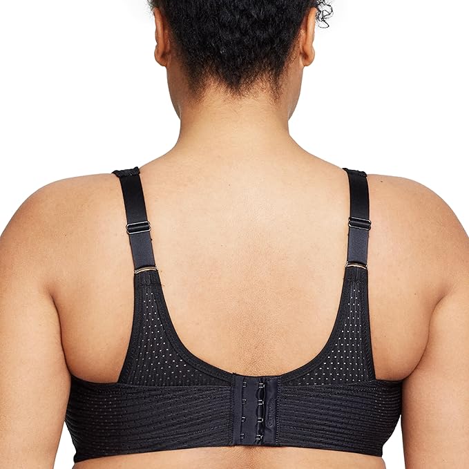 GLAMORISE Double-Layer Custom-Control Sport Bra BLACK 42DD