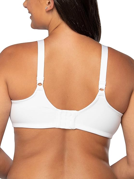 VANITY FAIR Full Figure Beauty Back Smoothing Bra 4 Way Stretch Fabric WHITE 36C