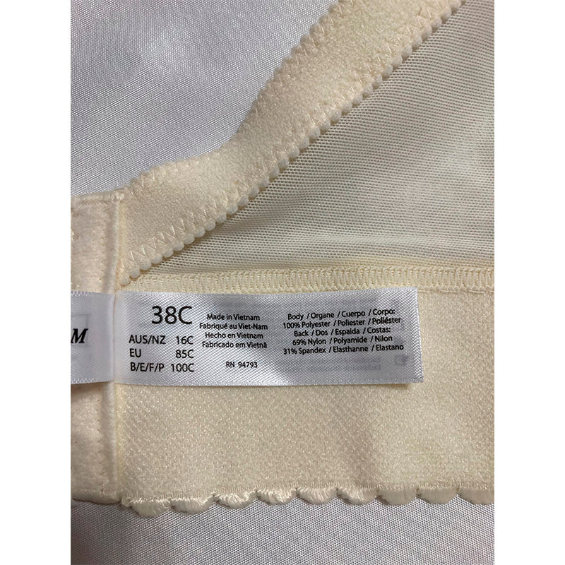 Dominique Women's Noemi Backless Strapless Bustier Bridal Bra Ivory 38C