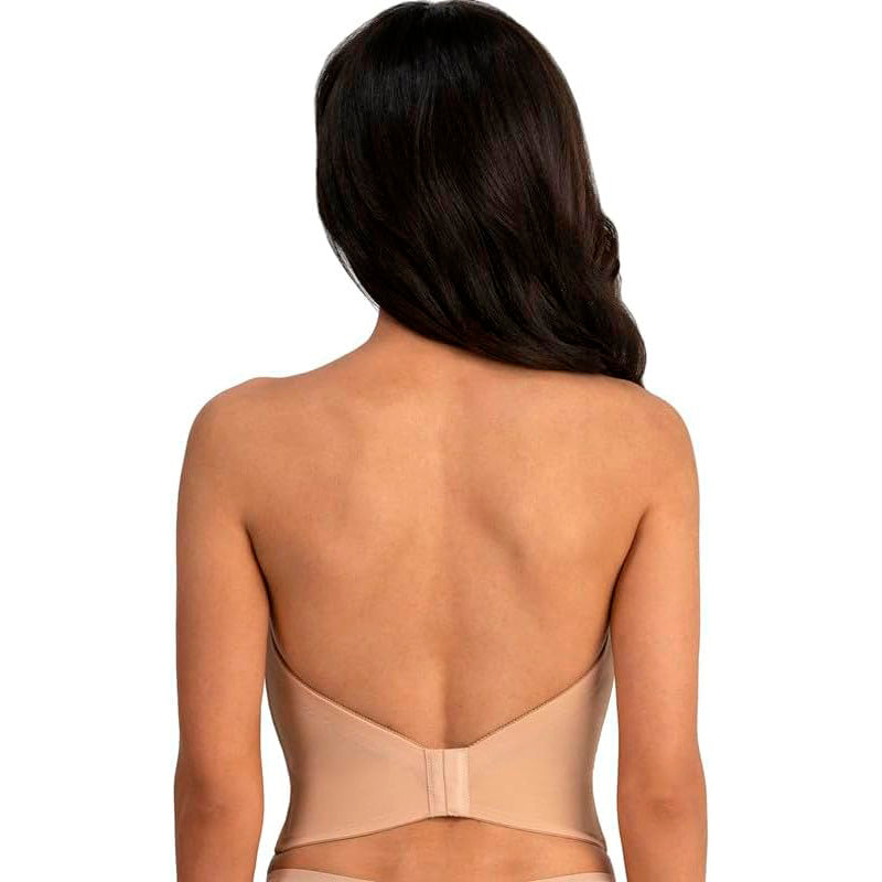Dominique Women's Valerie V-Wire Backless Strapless Bra Nude 44D