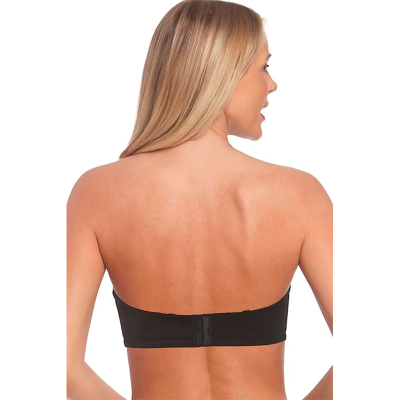 Dominique Bella Seamless Hidden Underwire Strapless Bra Black 42D
