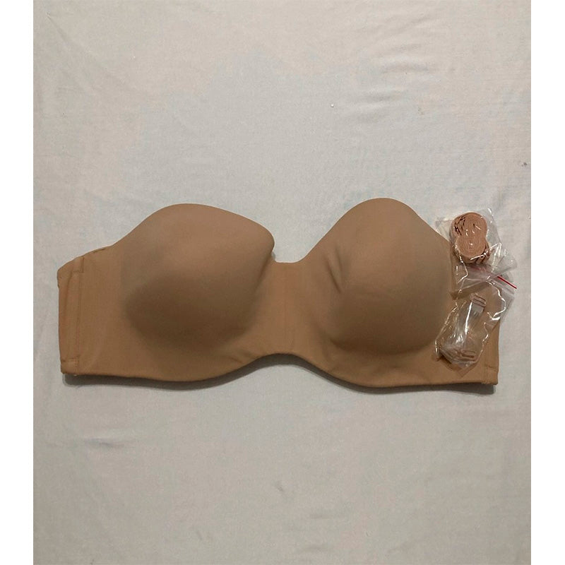 Dominique Women's Bella Seamless Hidden Underwire Strapless Bra MOCHA 46C
