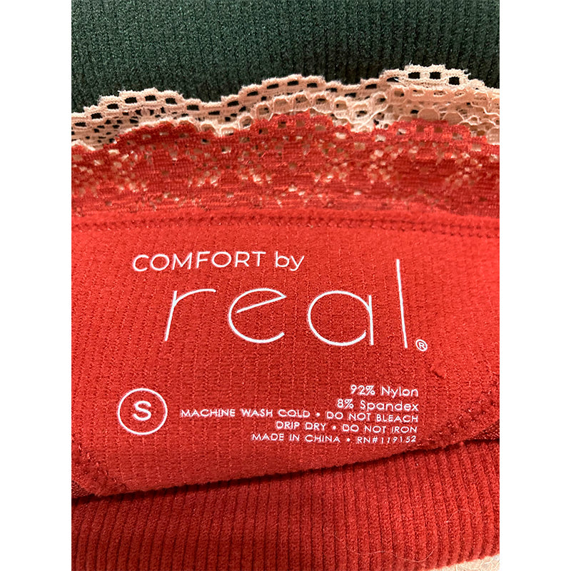 Comfort By Real 5 Pack Thong Multicolor S