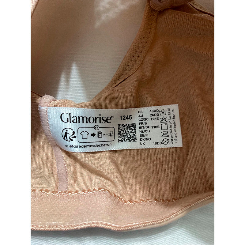 Glamorise Elegance Front Bra Cafe 48DD