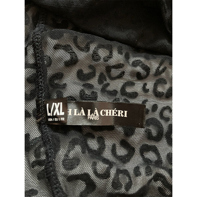 OH La La Cheri Underwire Fitted Babydoll Black L/XL