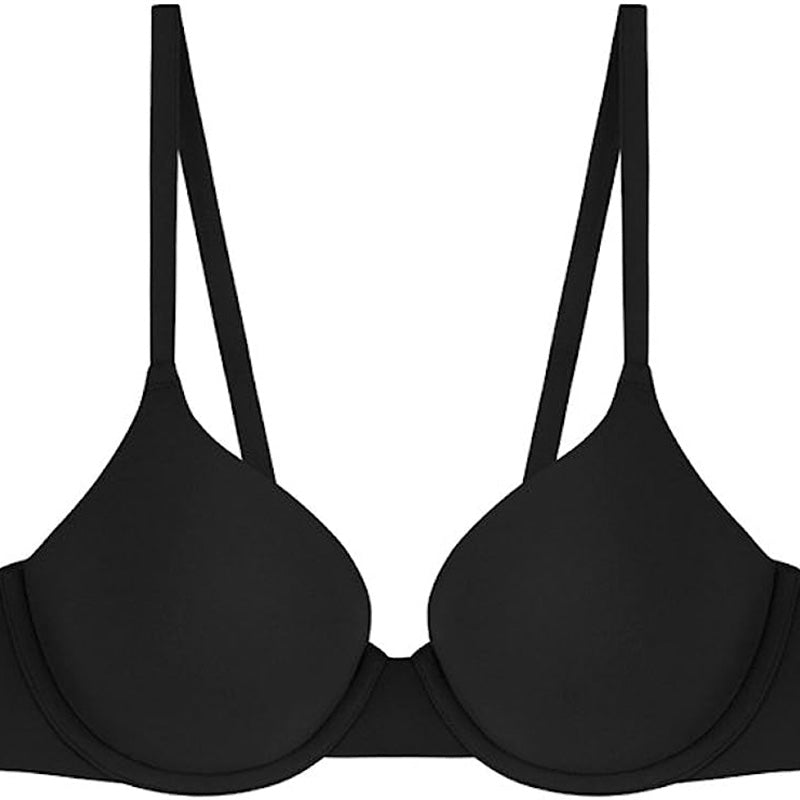 LOU Nothing Solid Shape Convertible Underwire T-Shirt Bra Black 34B