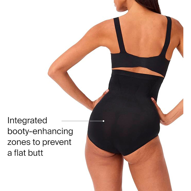 SPANX High-Waisted Brief Sculpting Shapewear Control Underwear Black XL