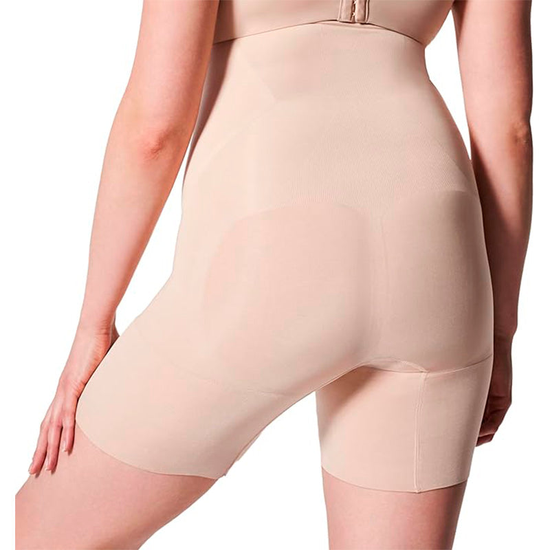 SPANX Shapewear for Women Oncore High-Waisted Mid-Thigh Short Soft Nude SM