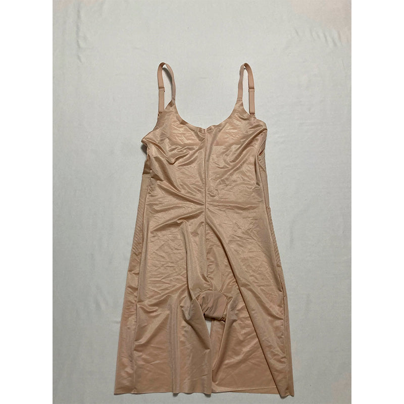 SPANX® ThinstinctsOpen-Bust Midthigh Bodysuit Nude S