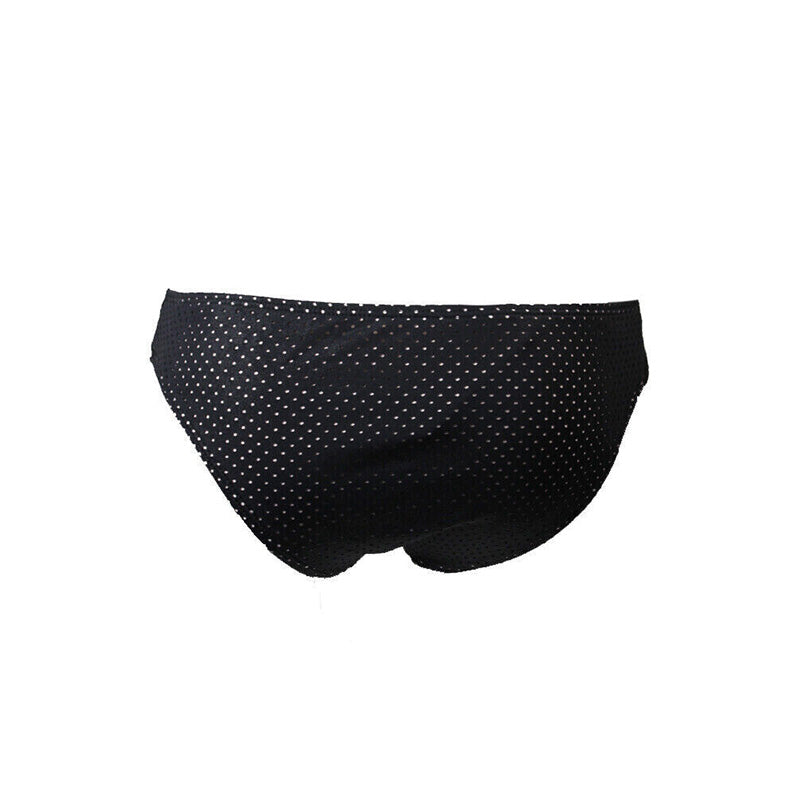 Rachel Roy Women's Laser Mesh Sporty Bikini Bottom Black M