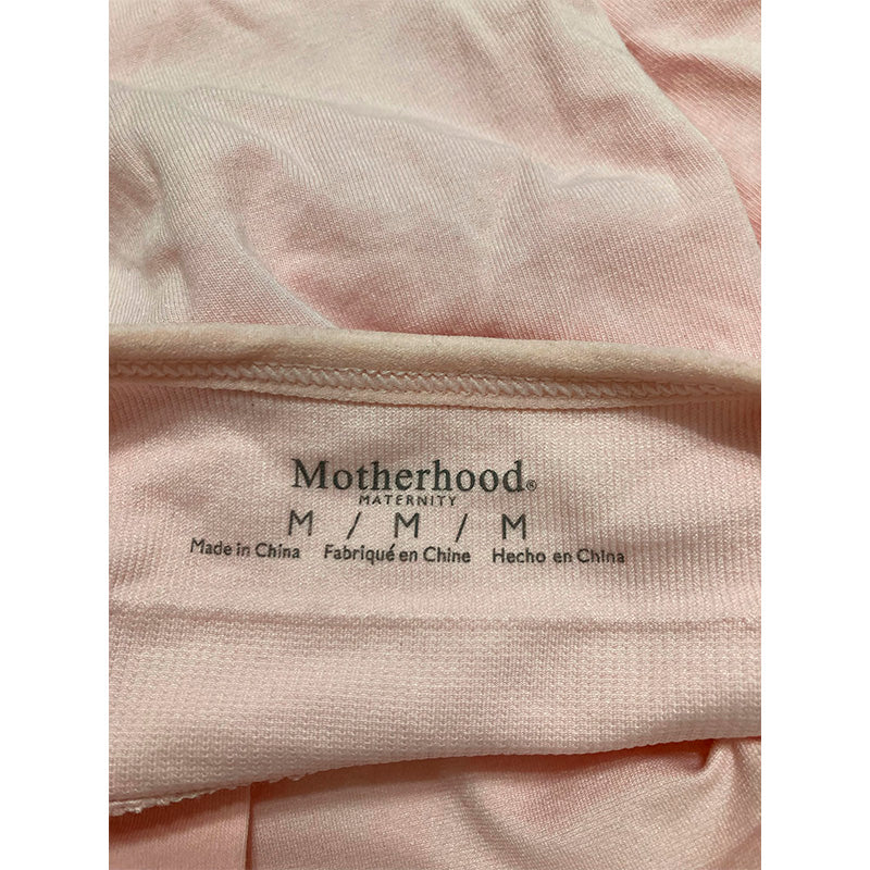 Motherhood Scoop Neck Seamless Bra Tank Top Cami, Pink Dogwood M