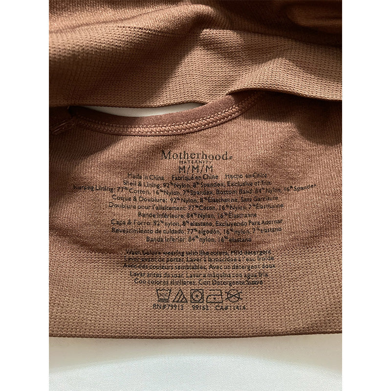 Motherhood Full Busted Seamless Nursing & Maternity Bra Coffe M