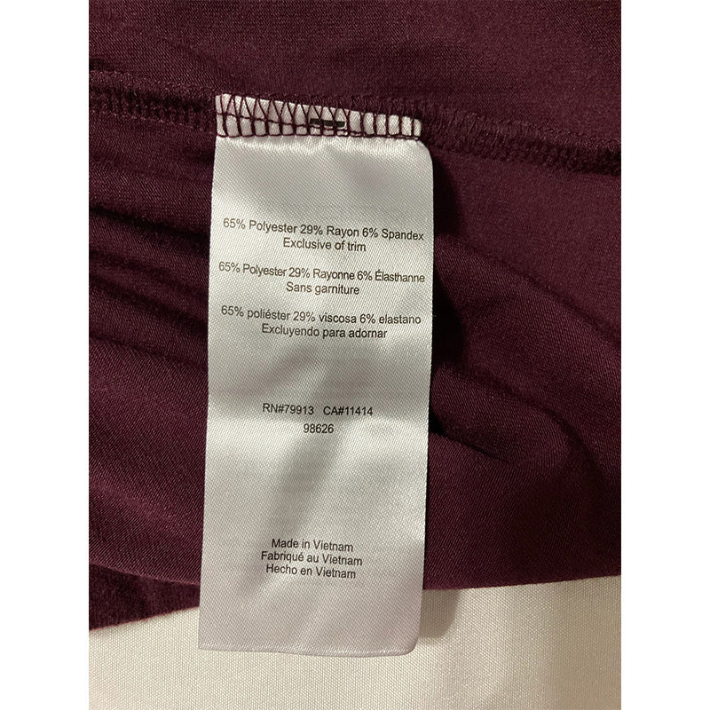 Motherhood Maternity 2-Pc. Dreamy Nursing Pajama Set Burgundy M