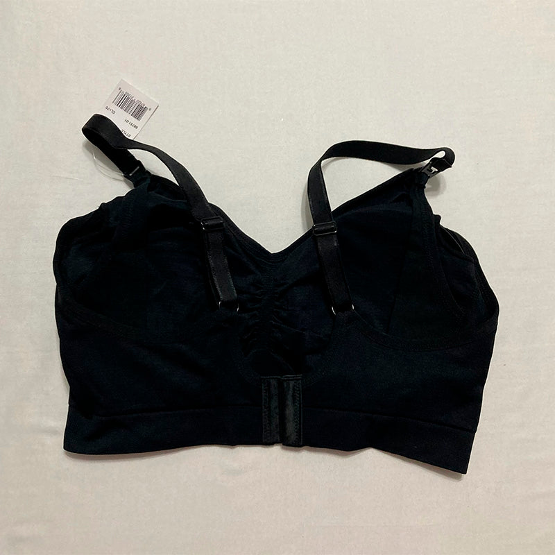 Motherhood Maternity Seamless Maternity & Nursing Bra with Missy dBlack L