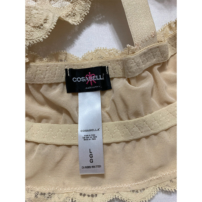 Cosabella Never Say Never Curvy Sweetie Bra Blush Tan L