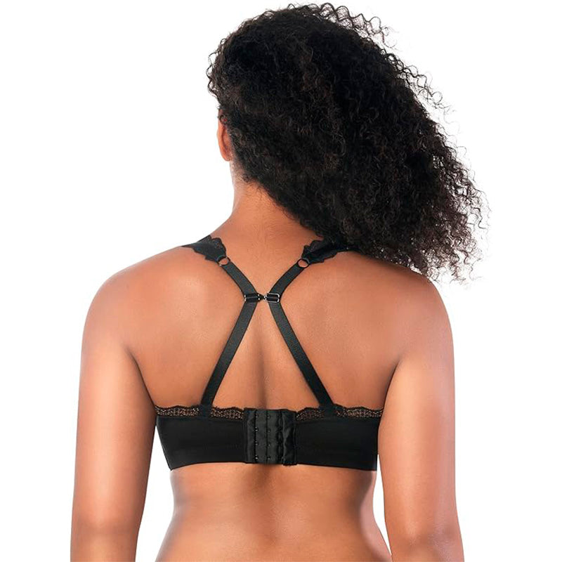 PARFAIT Dalis Full Busted and Curvy Wire Free Bralette-Black-32E