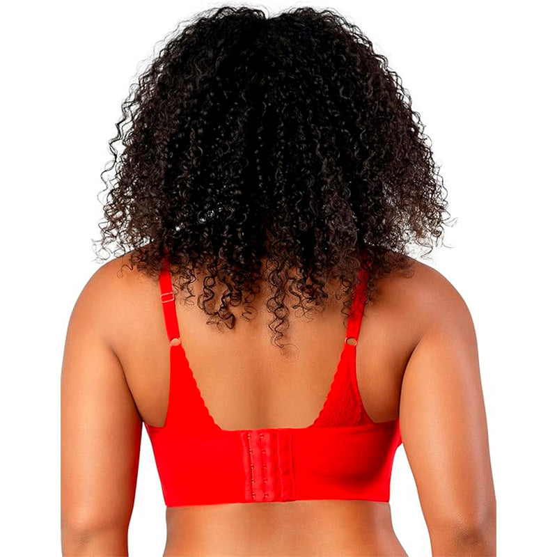 PARFAIT Mia Dot Full Busted Lightly Padded Wire Free Bra-Racing Red 34F