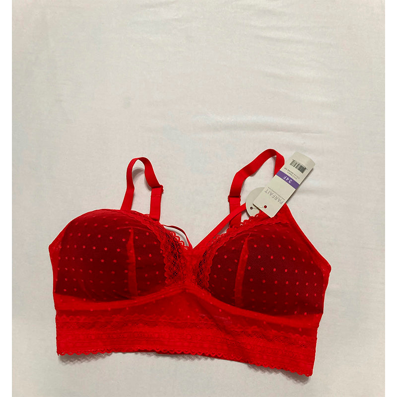 PARFAIT Mia Dot Full Busted Lightly Padded Wire Free Bra-Racing Red 34F