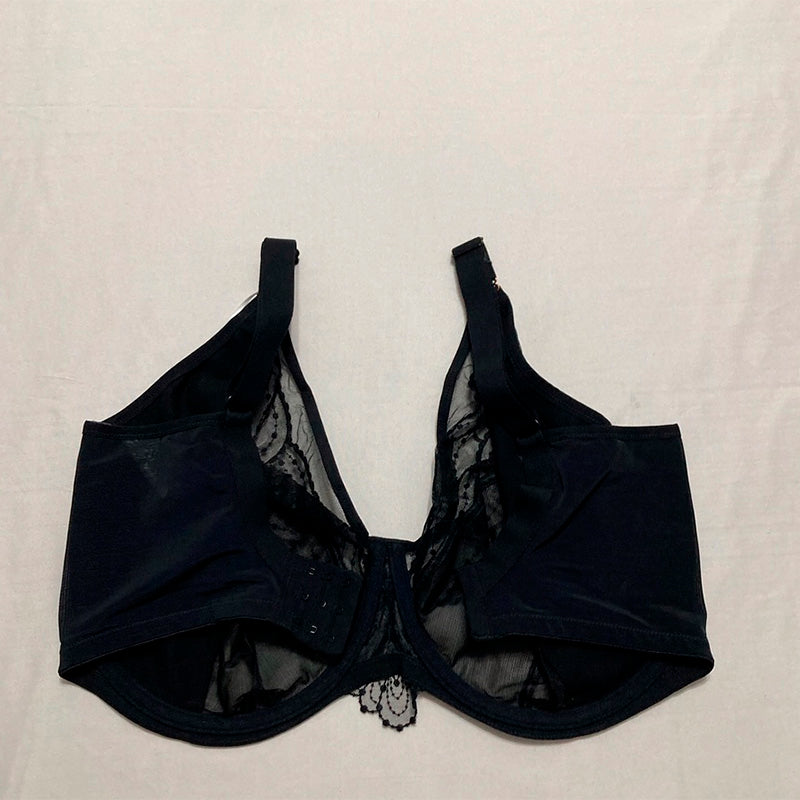 Elomi Women's Priya Underwire Plunge Bra Black 38JJ