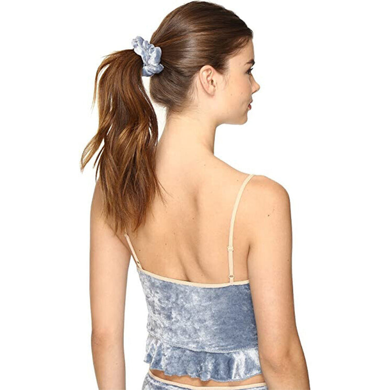 Free People Dream of Me Velour Two Piece Set Sky Pajama Set Gray S