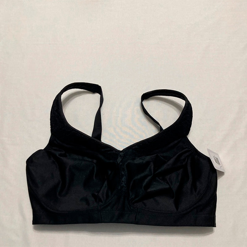 Glamorise Full Figure MagicLift Seamless Firm Support Bra Wirefree Black 38DD