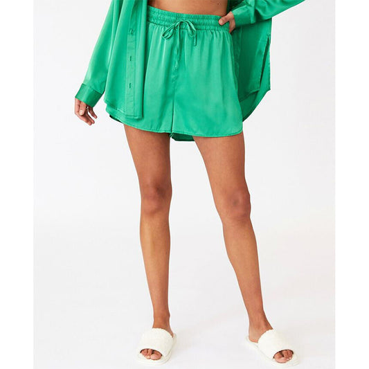 Cotton On Satin Sleep Short Green XS