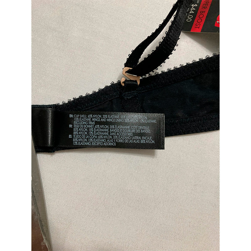 Heidi Klum Heidi Super Boost Geometric-Lace Bra Black 36A