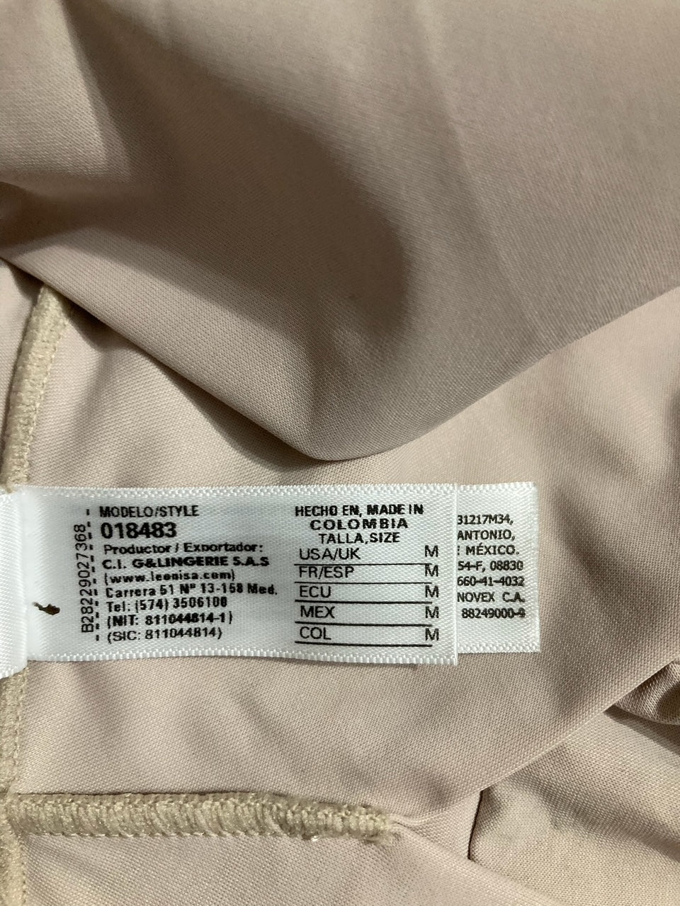 NWD LEONISA Undetectable Step-In Mid-Thigh Body Shaper NUDE M