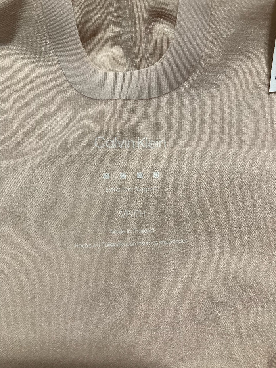 CALVIN KLEIN Shapwear Secure Sculpt Mid-Thigh Bodysuit CEDAR S