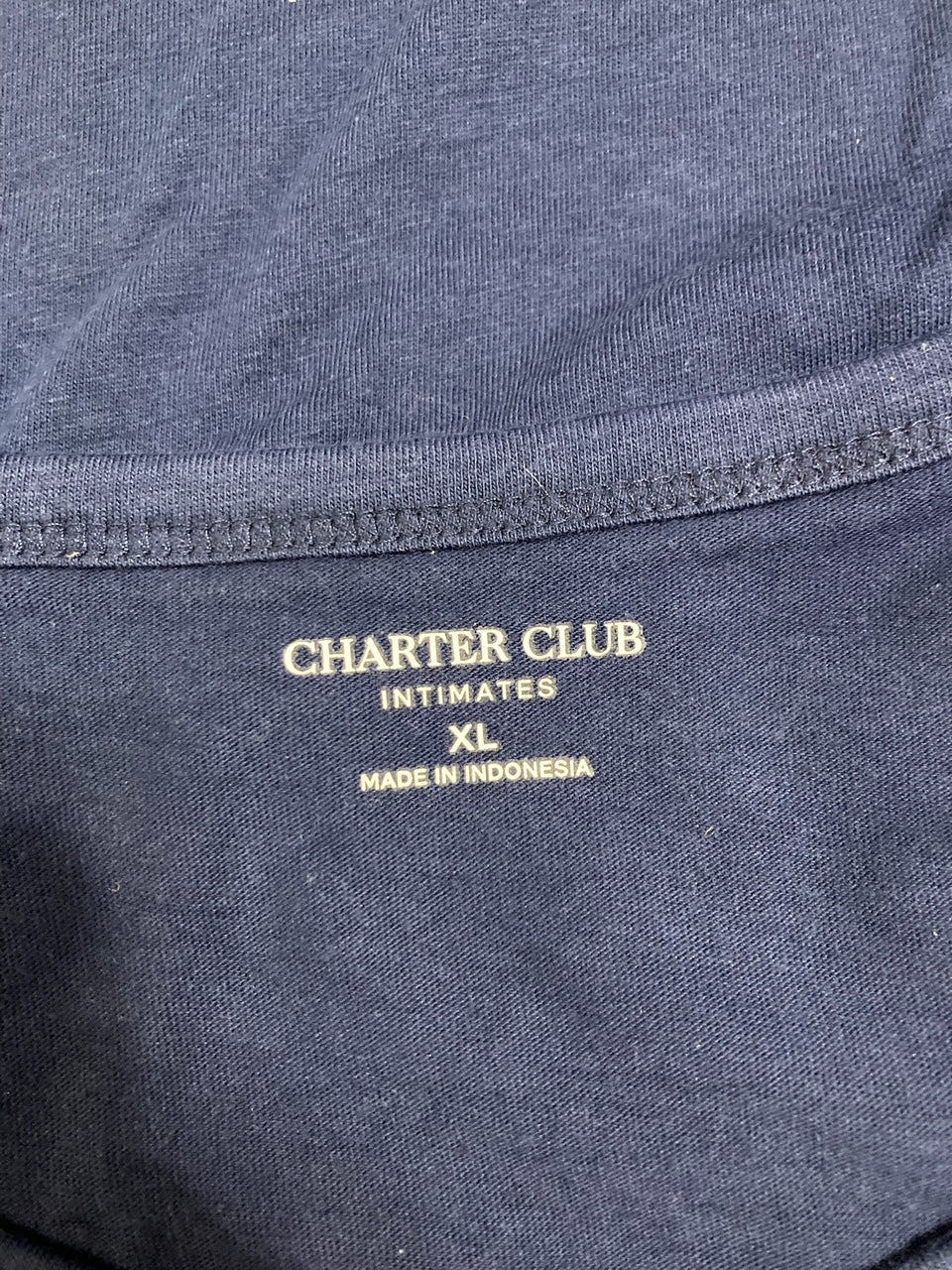 CHARTER CLUB 2-pc. Long-sleeve Pajamas Set NAVY XL