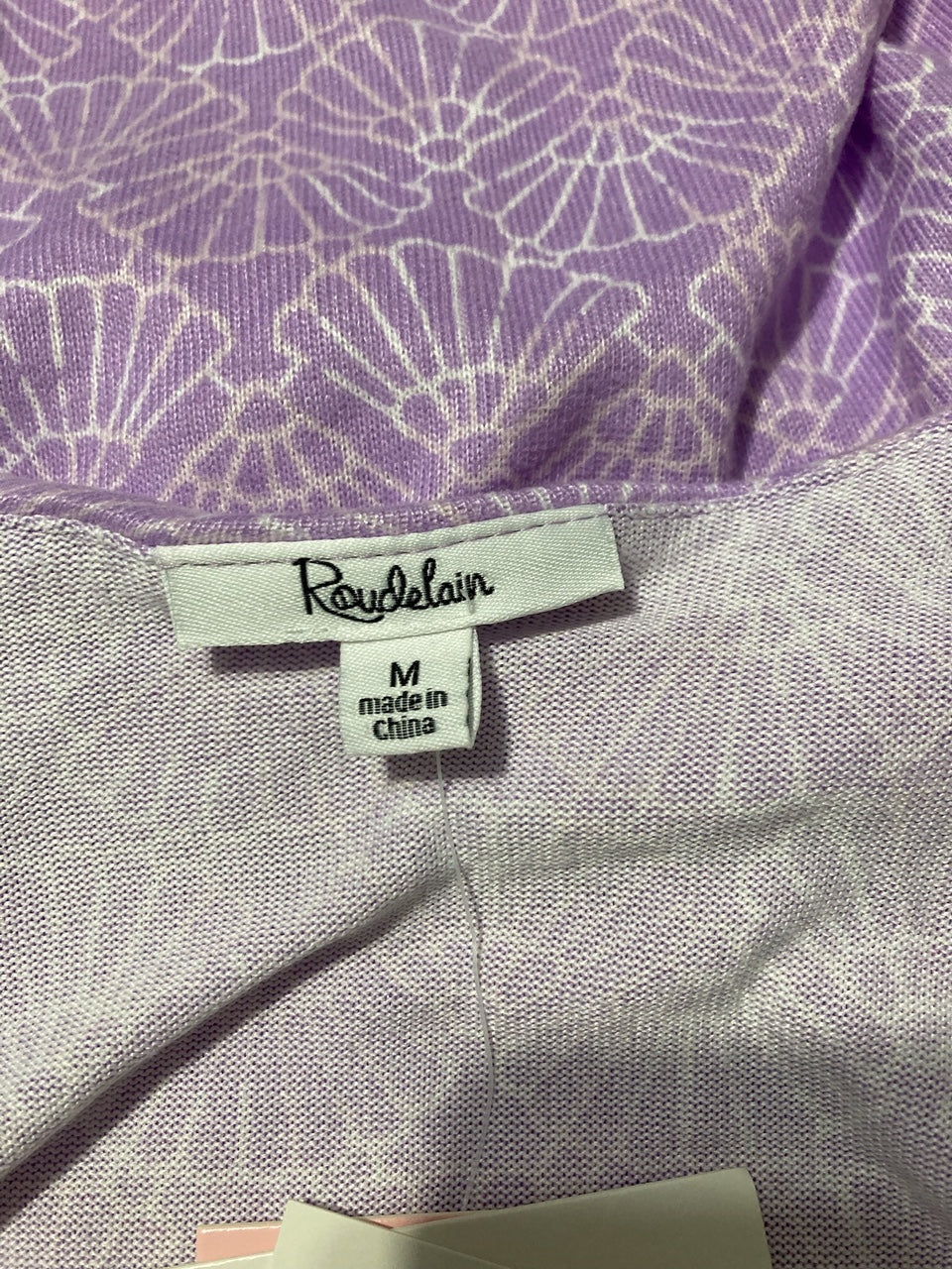 ROUDELAIN 2-Pc. Printed Ruffled Short Pajamas Set PURPLE M
