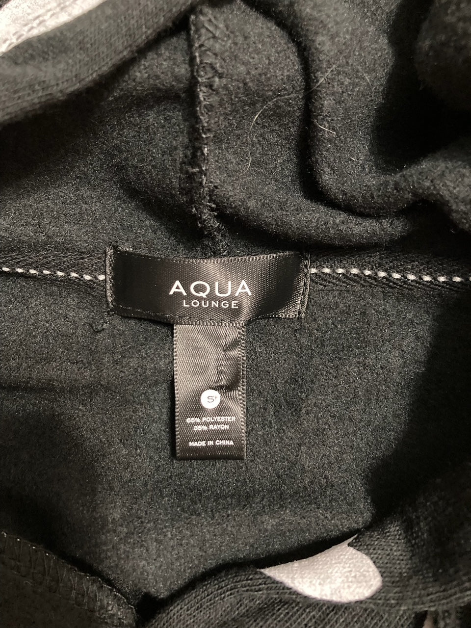 AQUA Fleece Lounge Hoodie BLACK S
