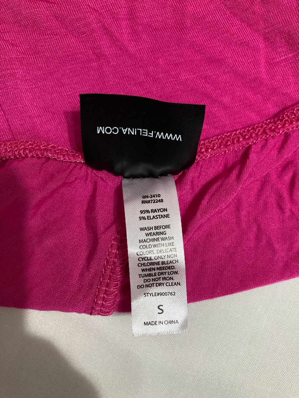 FELINA Elysees Rich Satin Chemise Slip Dress Nightgowns PINK S