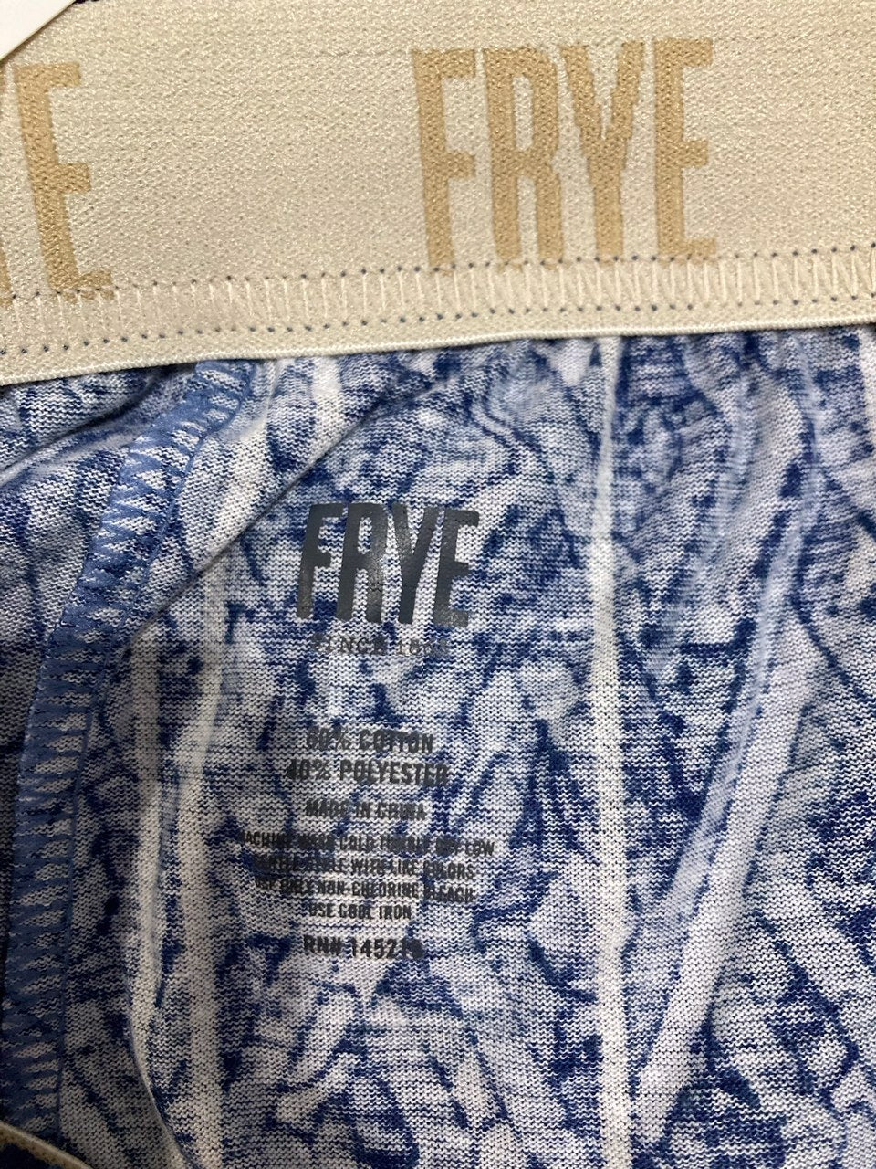 FRYE Pajama pants for men BLUE XL