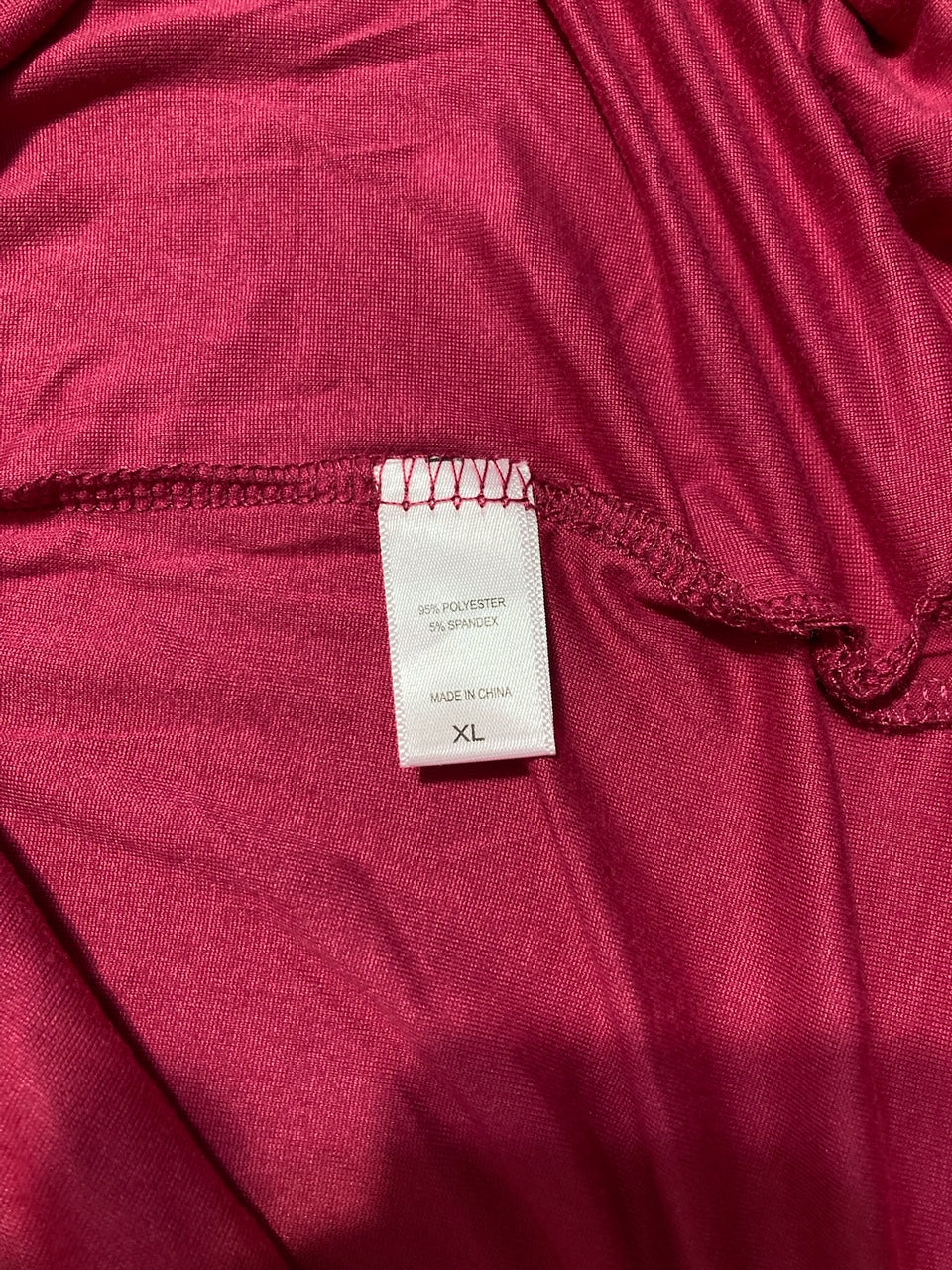 MUK LUKS Cloud Knit Pajama Tank Top Sleeveless Pullover RED XL