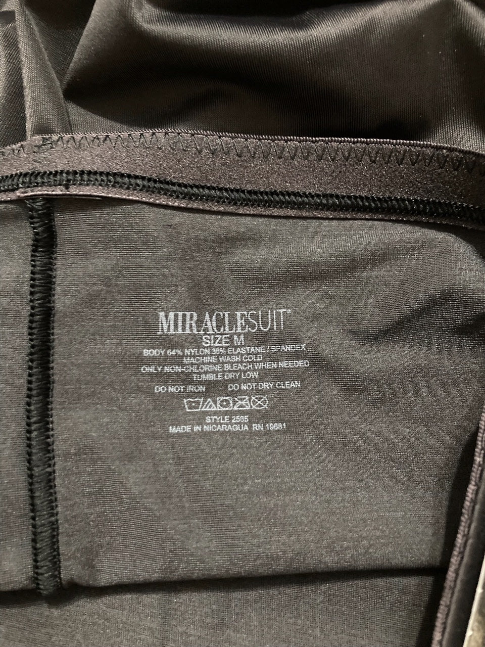 MIRACLESUIT Shapewear Lycra Fit Sense High Waist Brief Underwear BLACK M